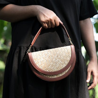 Half Moon Sling Bag - Biege