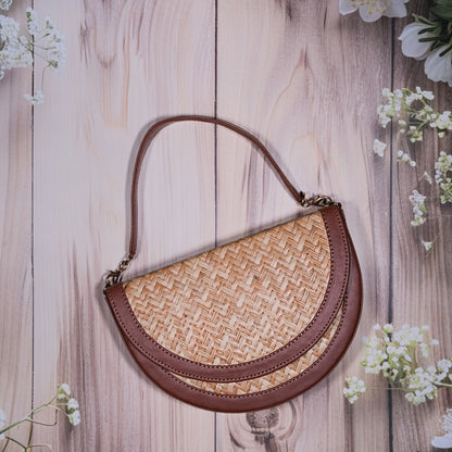 Half Moon Sling Bag - Biege